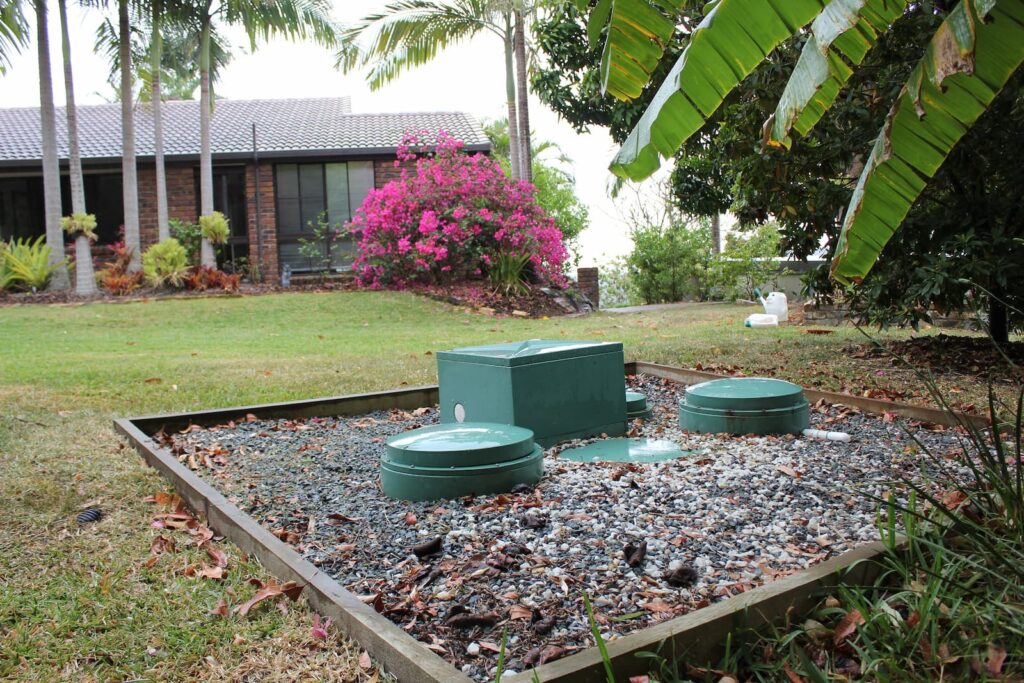 septic tank system on rural property