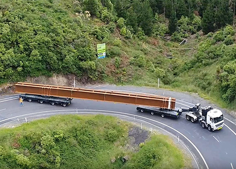 platform trailer, large truck