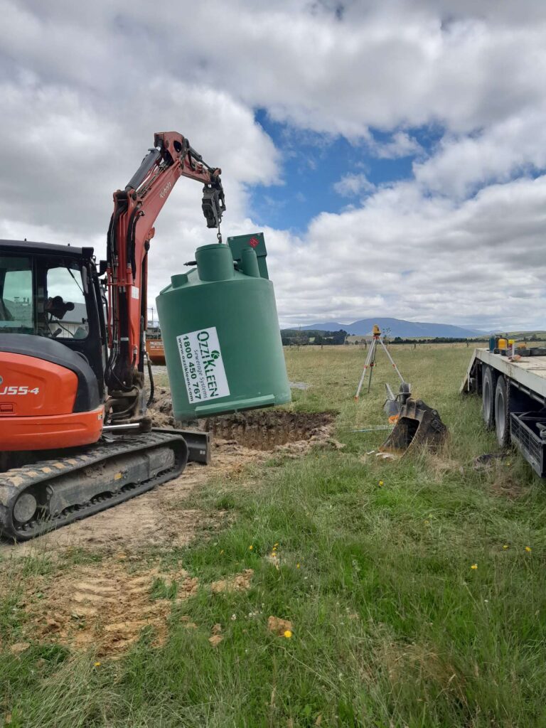 plastic septic tank installation 