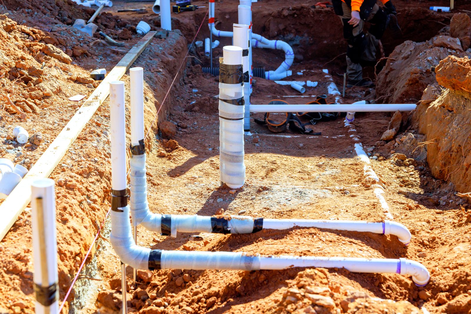 drainage system installation